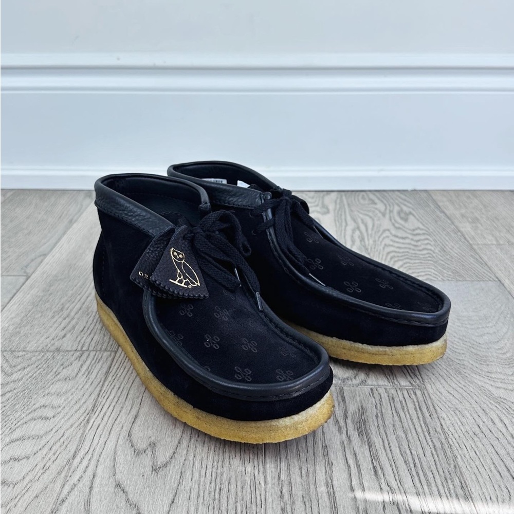 Clarks Originals x OVO Wallabee Boots - Black Suede